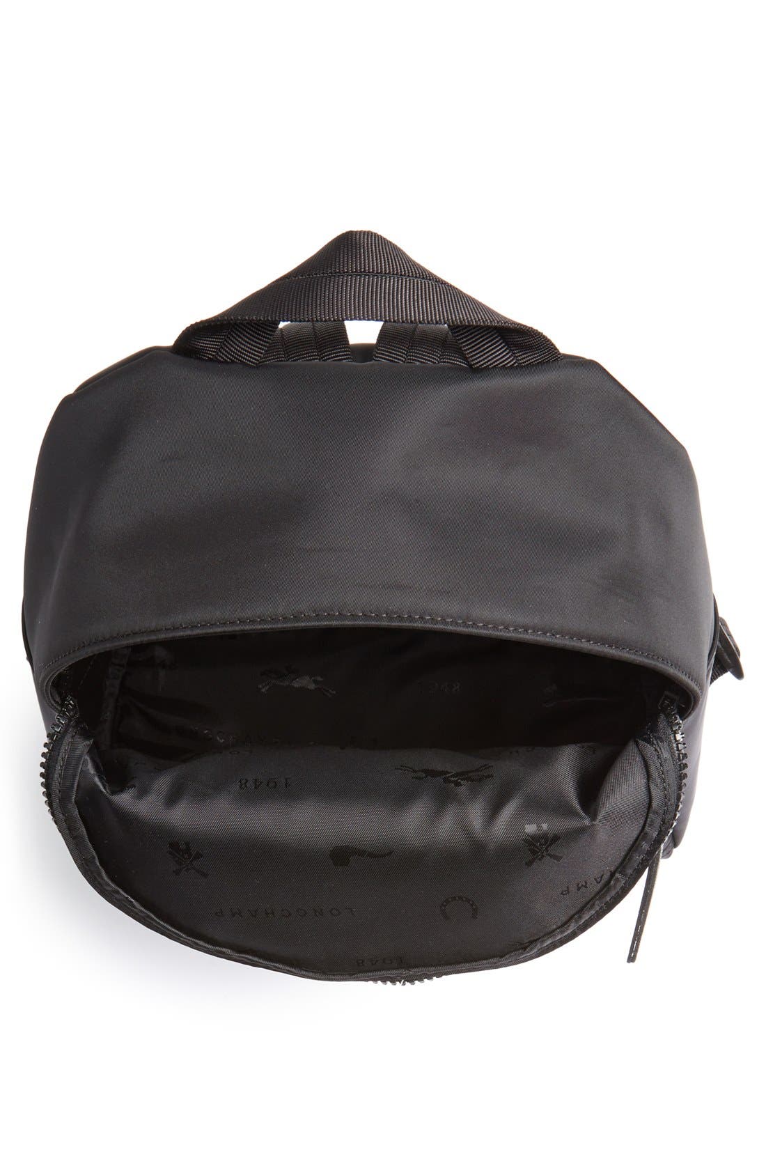 'Small Le Pliage Neo' Nylon Backpack, Alternate, color, BLACK