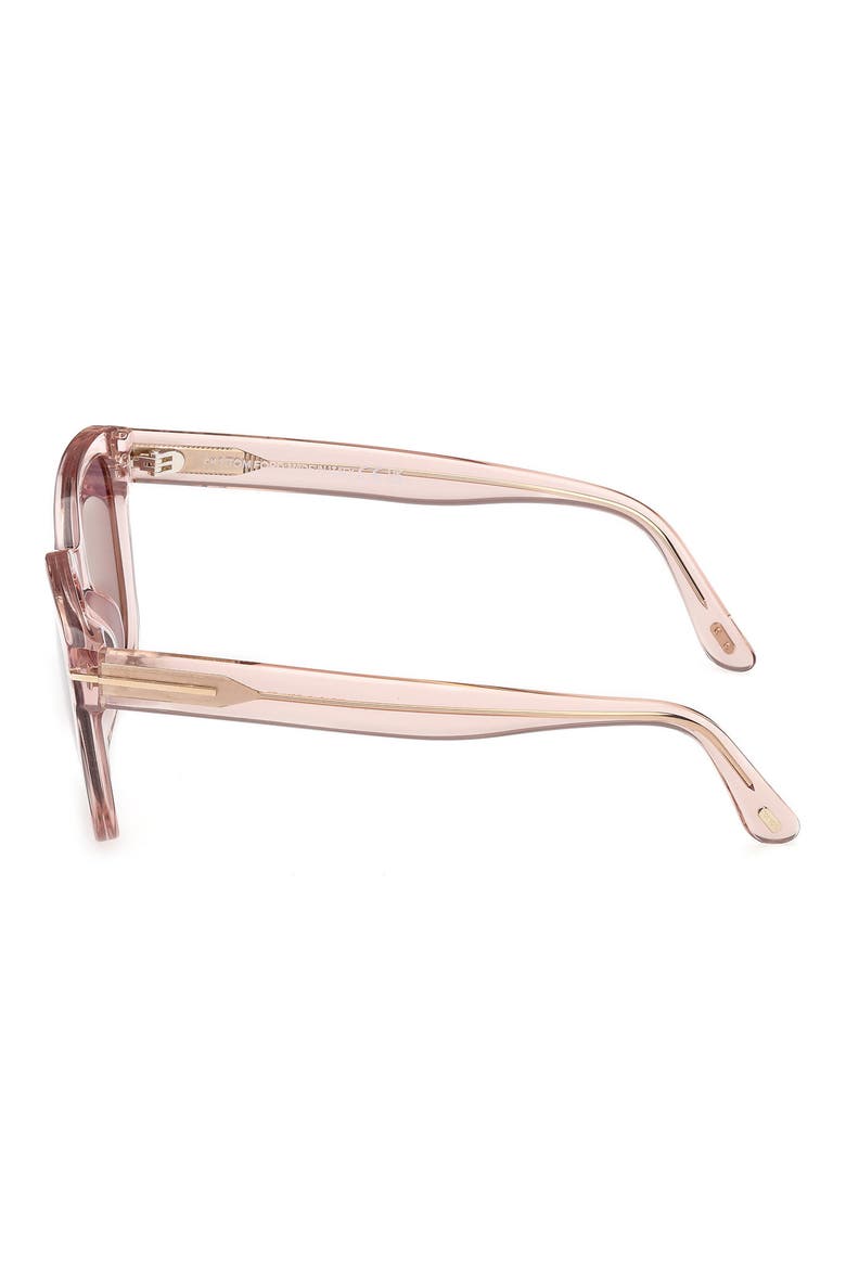 Haylay 53mm Square Sunglasses (Nordstrom Exclusive), Alternate, color, SHINY TRANSPARENT POWDER ROSE