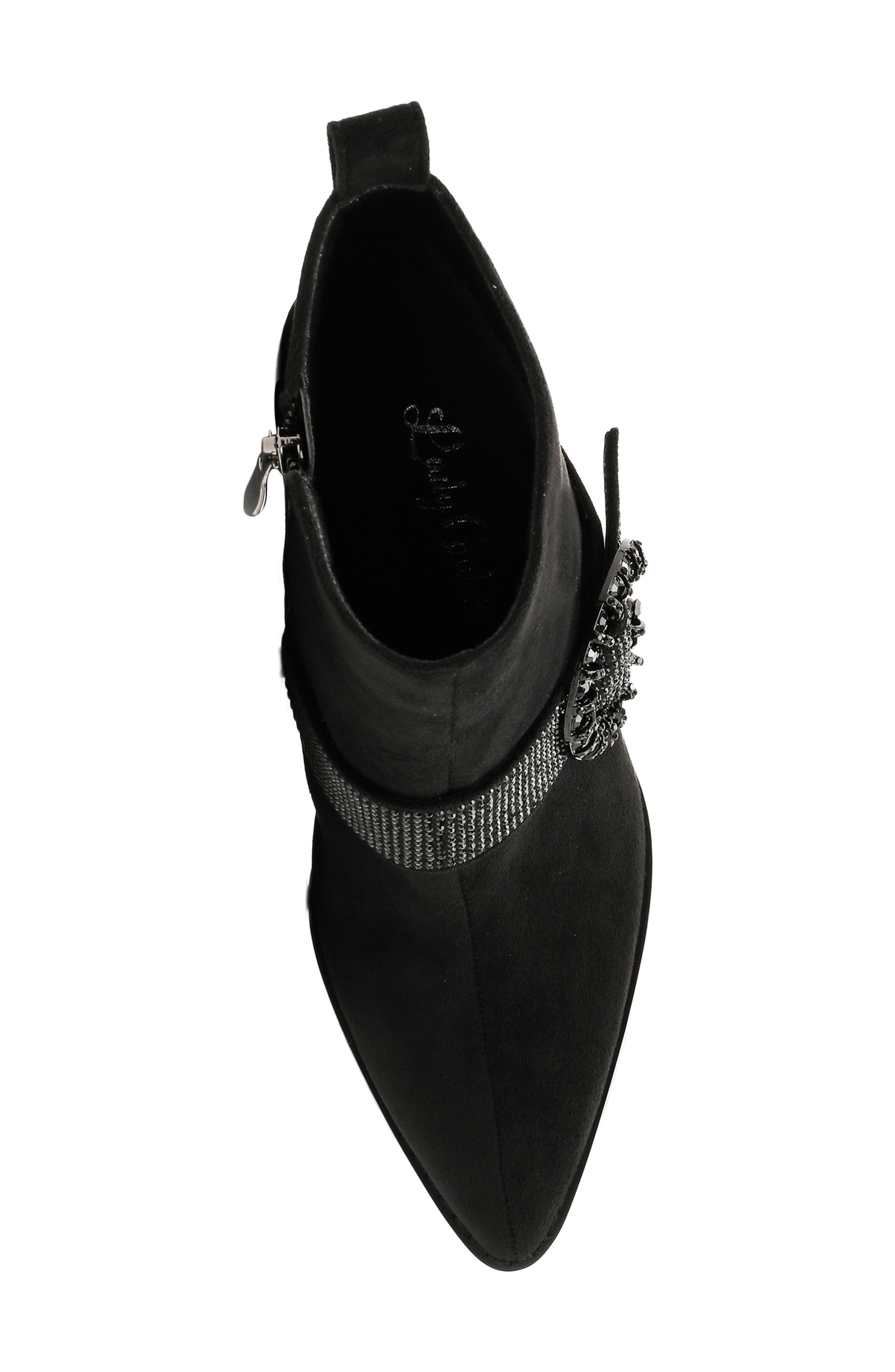 Addison Pointed Toe Ankle Boot, Alternate, color, BLACK