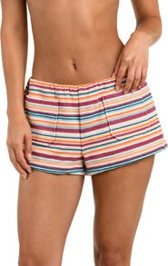 L'AGENCE Amiya Cotton Terry Cover-Up Shorts