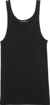 Dolce&Gabbana Embroidered Logo Rib Tank