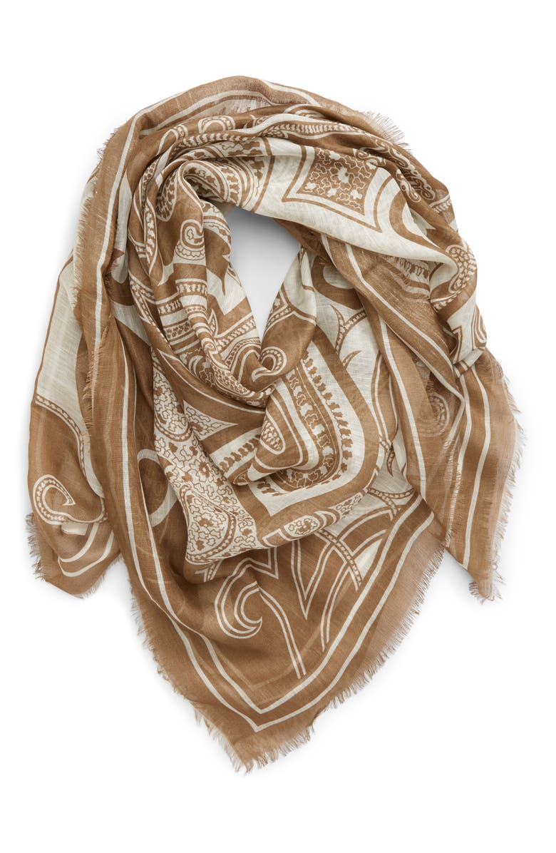 Max Mara Ossido2 Paisley Scarf, Alternate, color,