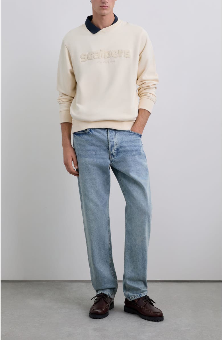 Scalpers Terry Sweater, Alternate, color, Beige