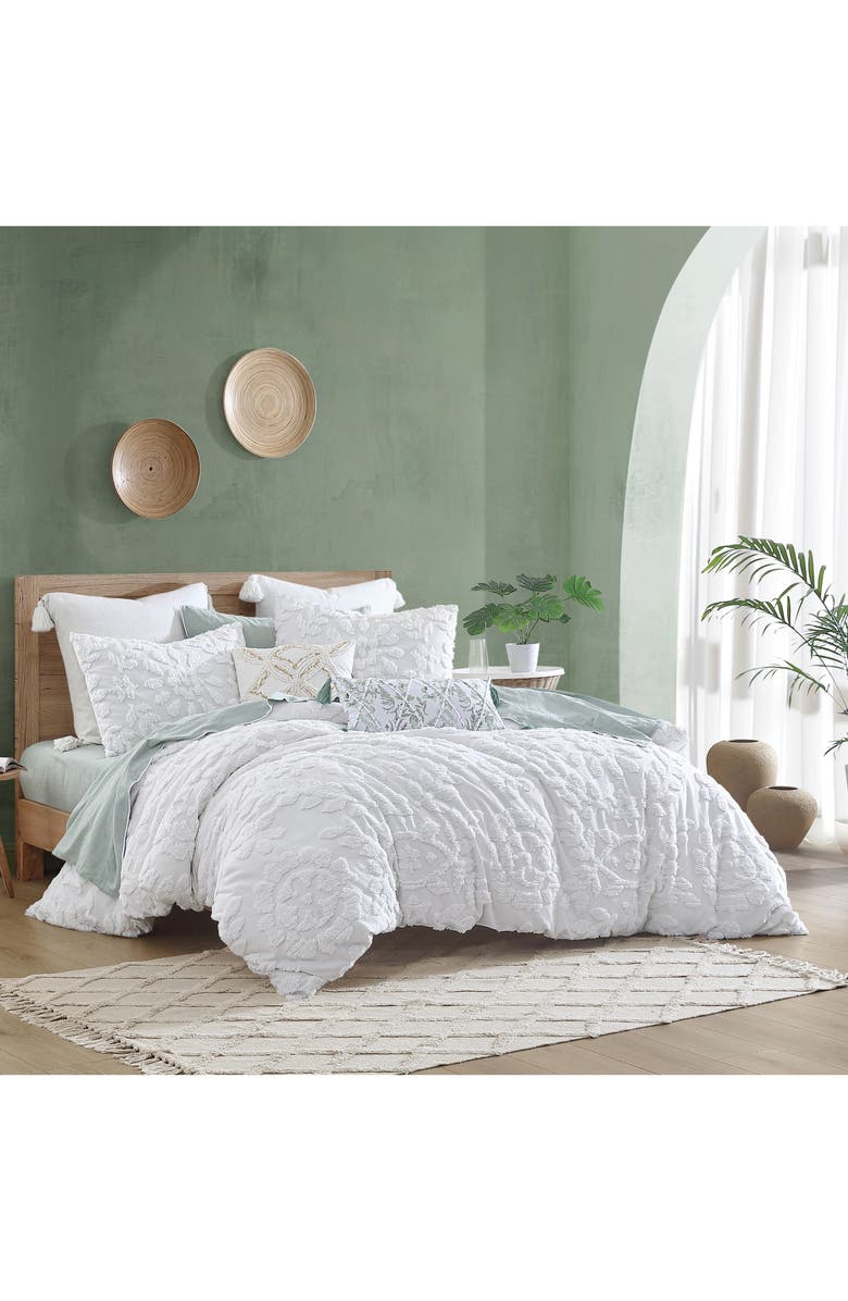 Peri Home Chenille Laurel Comforter & Shams Set, Alternate, color, White