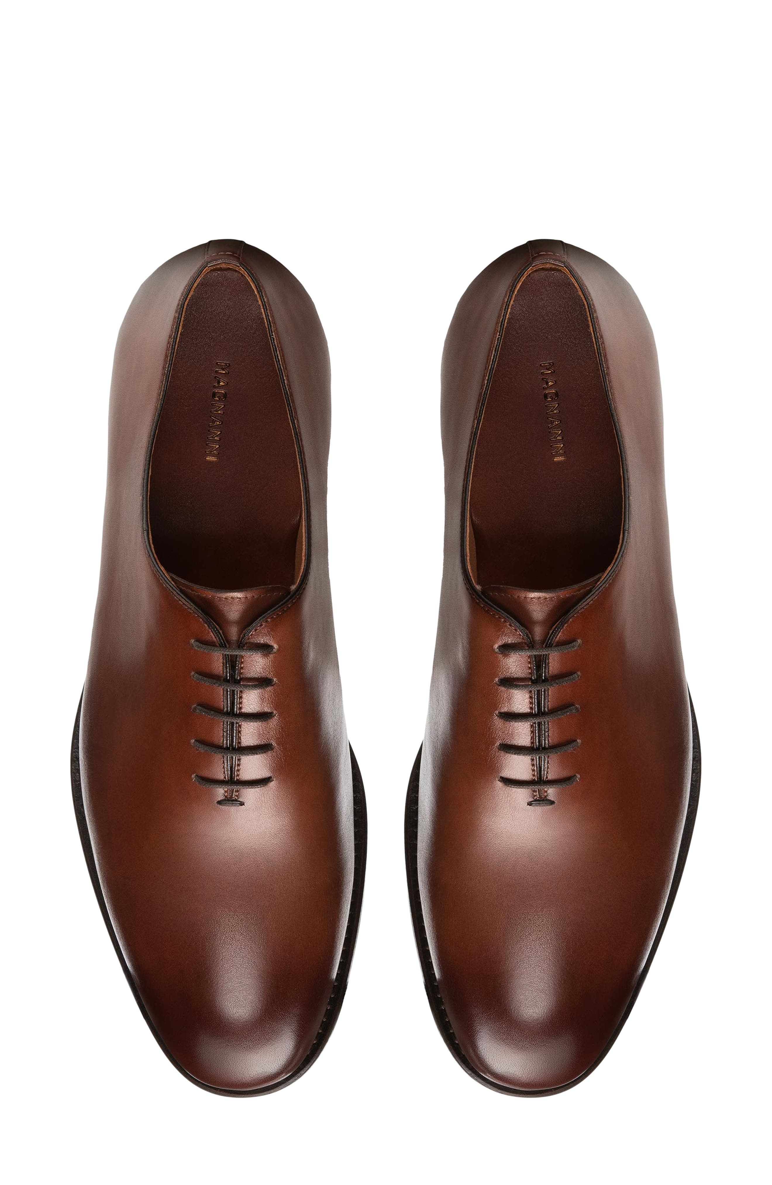 Cris Leather Oxford, Alternate, color, MIDBROWN