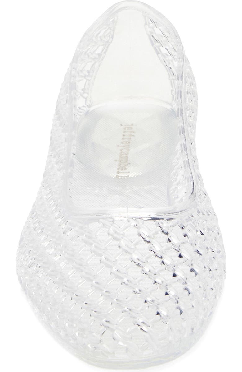 Jeffrey Campbell Bestie Jelly Flat, Alternate, color, Clear