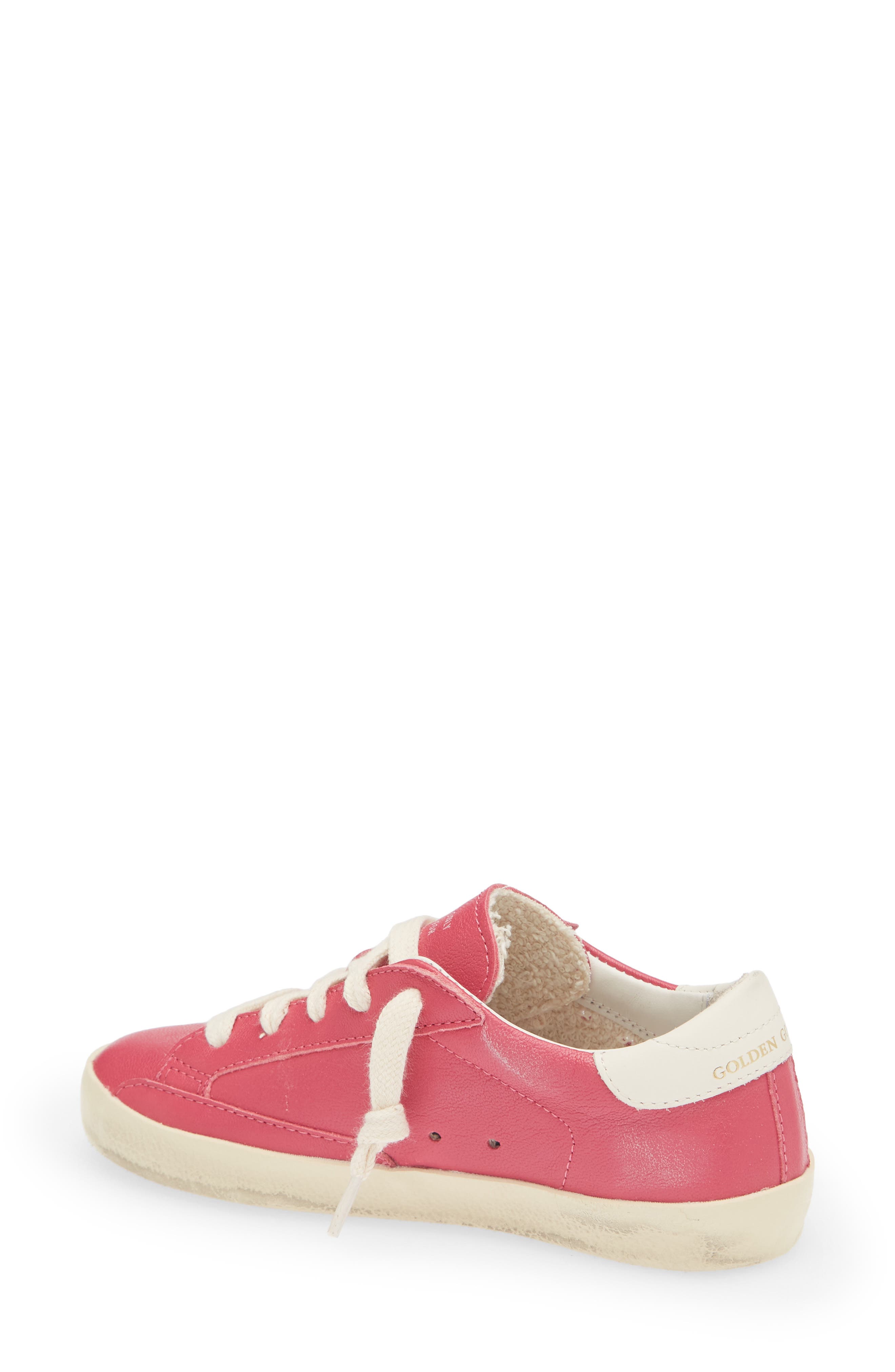 Kids' Super-Star Sneaker, Alternate, color, HOT PINK/ CREAM
