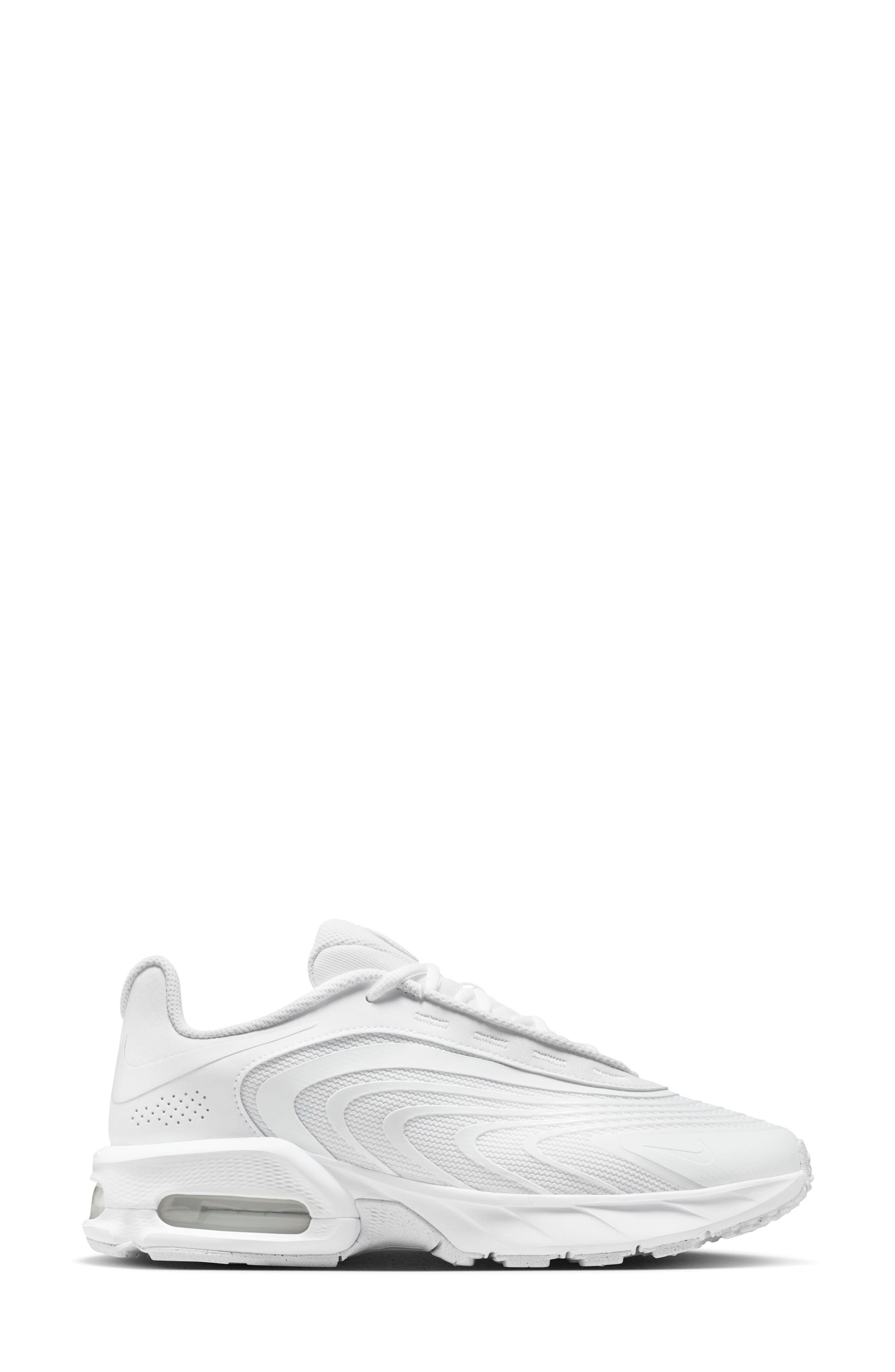 Air Max Fire Sneaker, Alternate, color, WHITE/ WHITE/ BLACK