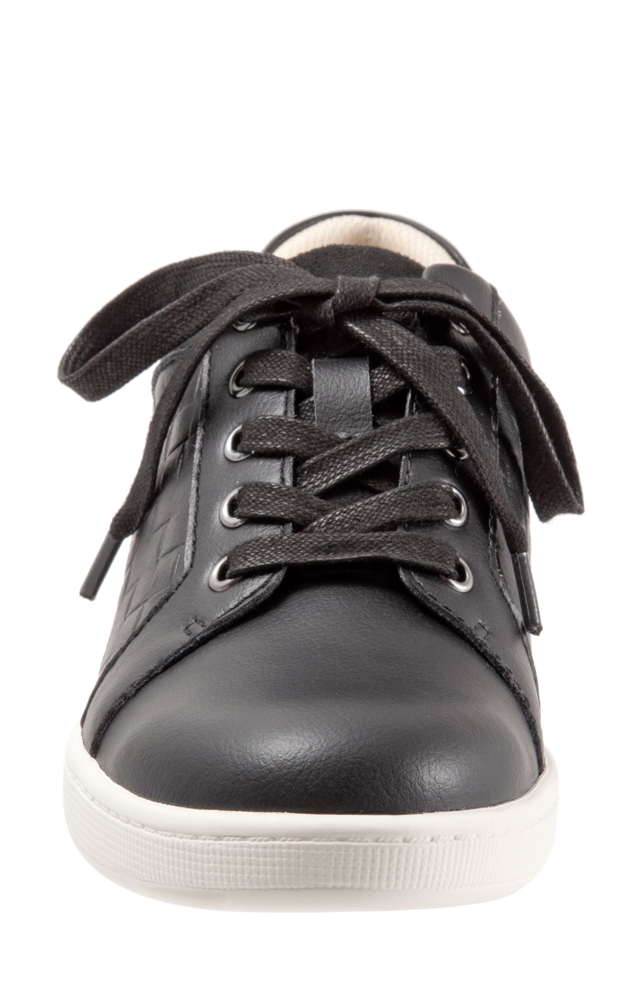 Adore Sneaker, Alternate, color, BLACK QUILTED
