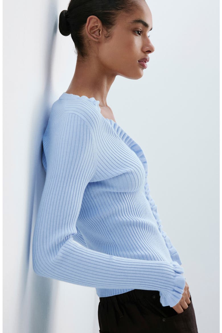 Azucena Cardigan, Alternate, color, SKY BLUE