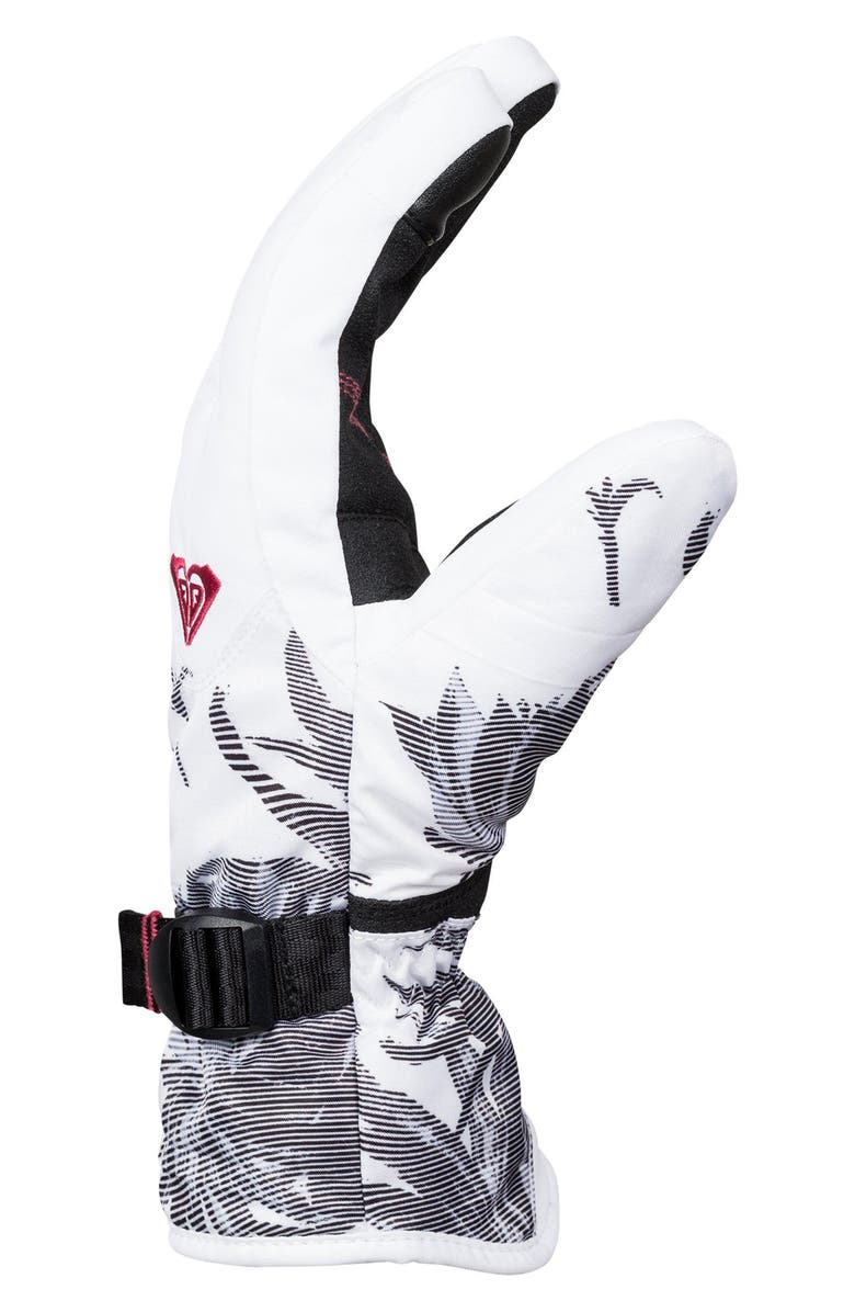 Roxy Jetty Print Snow Sport Gloves, Alternate, color, 