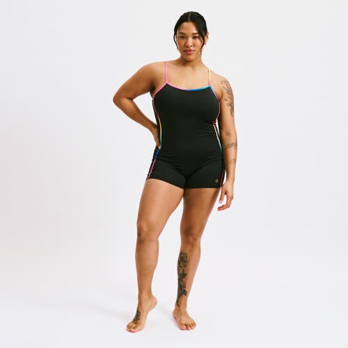 Tomboyx 3.5-inch Skinny Strap Swim Unisuit In Black