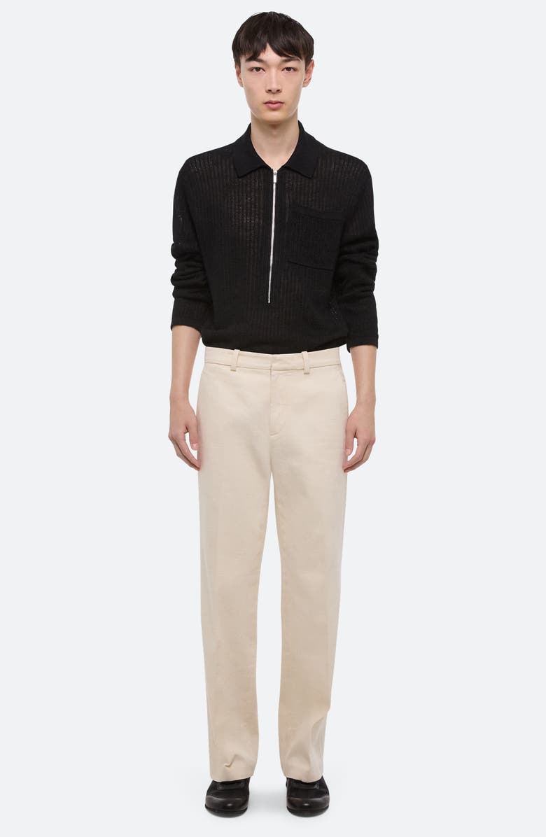 Helmut Lang Organic Cotton Straight Leg Pants, Alternate, color, Ecru - E0v