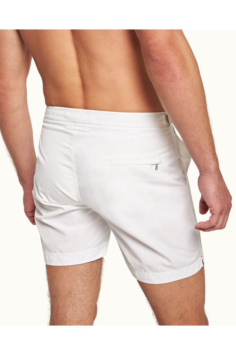 Bulldog Mid-Length Swim Shorts, Alternate, color, White
