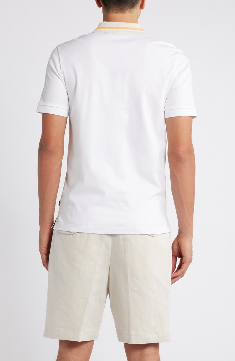 BOSS Phillipson Cotton Polo, Alternate, color, White