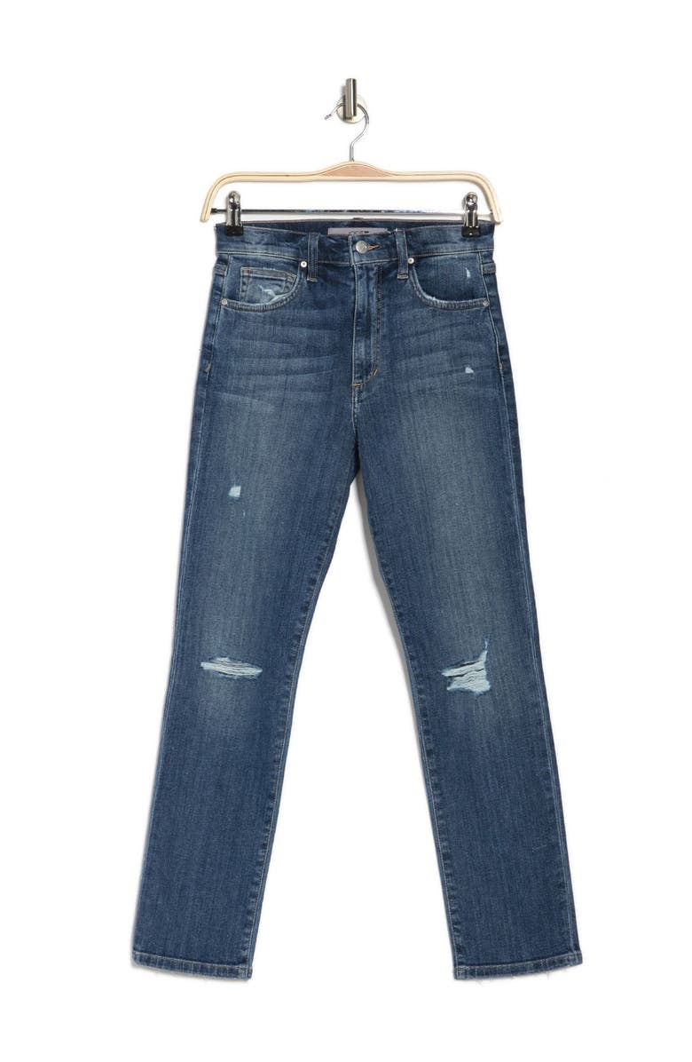 Joe's High Rise Distressed Straight Ankle Jeans, Alternate, color, 