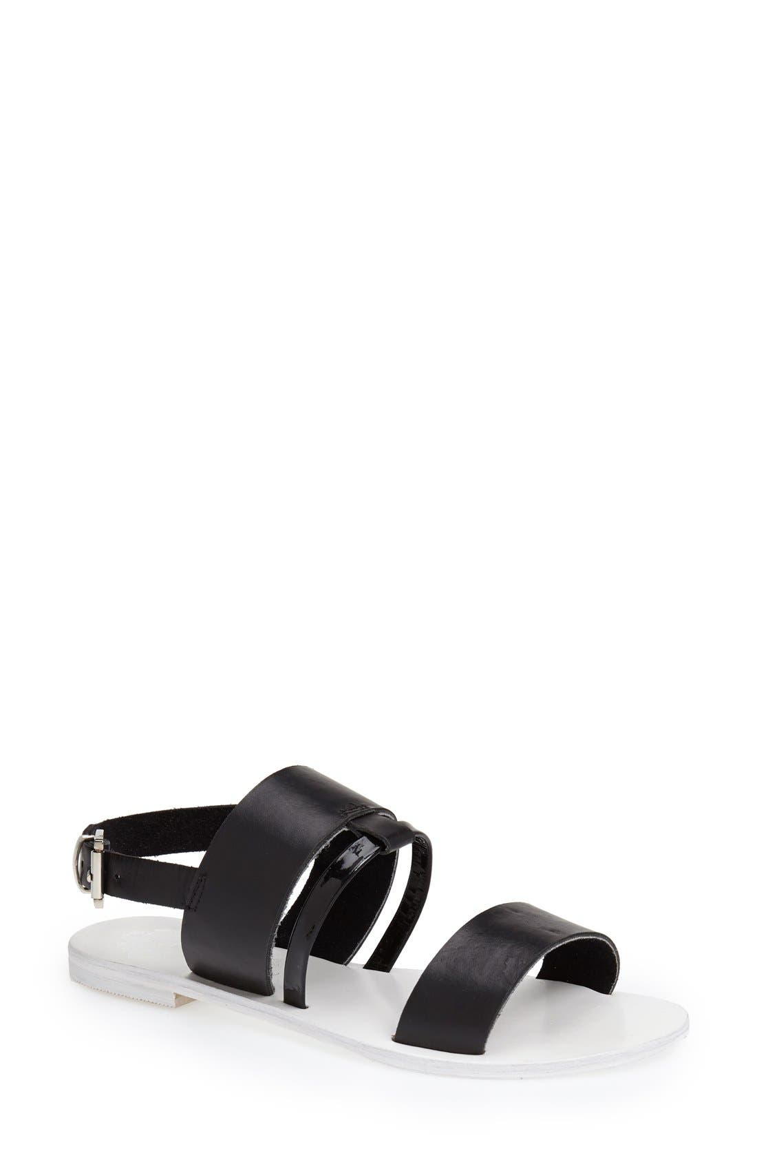 'Adelaide' Sandal, Main, color, BLACK