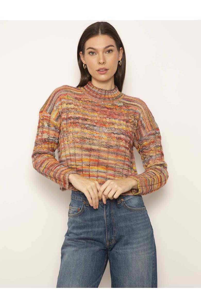 Central Park West Space Dye Sweater, Main, color, Cherrywood