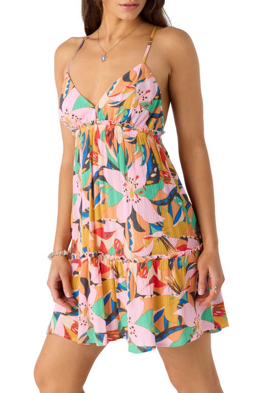 O'neill Simone Floral Babydoll Minidress In Multi