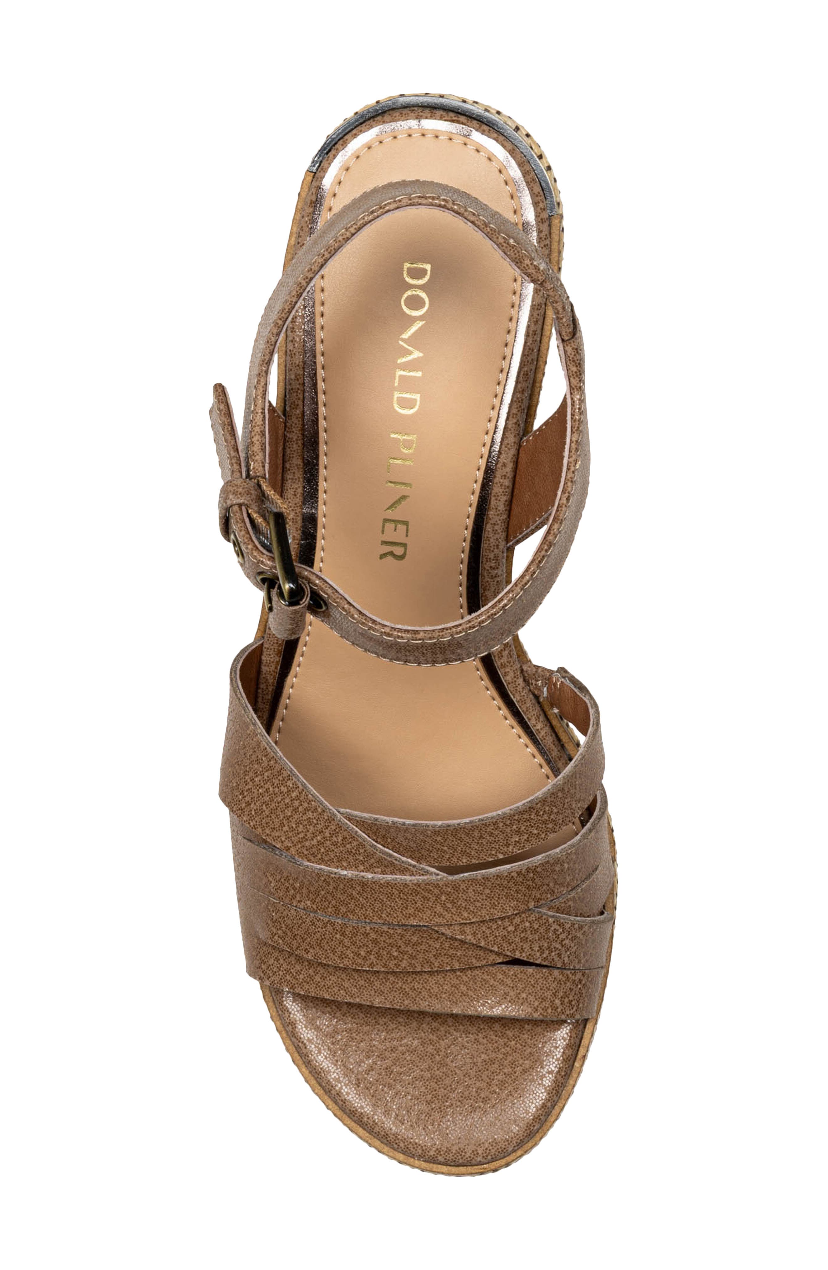 Tyna Platform Slingback Sandal, Alternate, color, TOBACCO