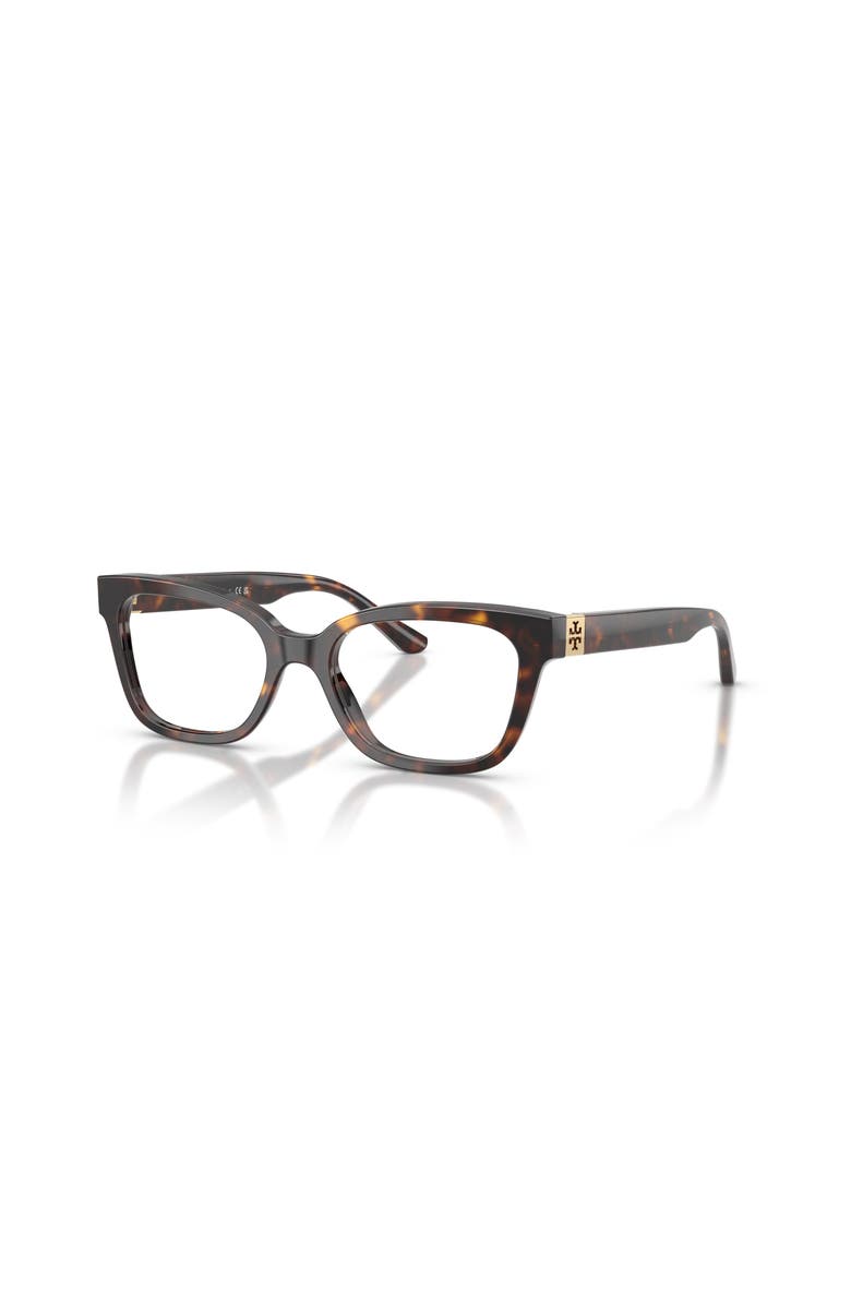 Tory Burch 54mm Square optical glasses, Main, color, Tortoise