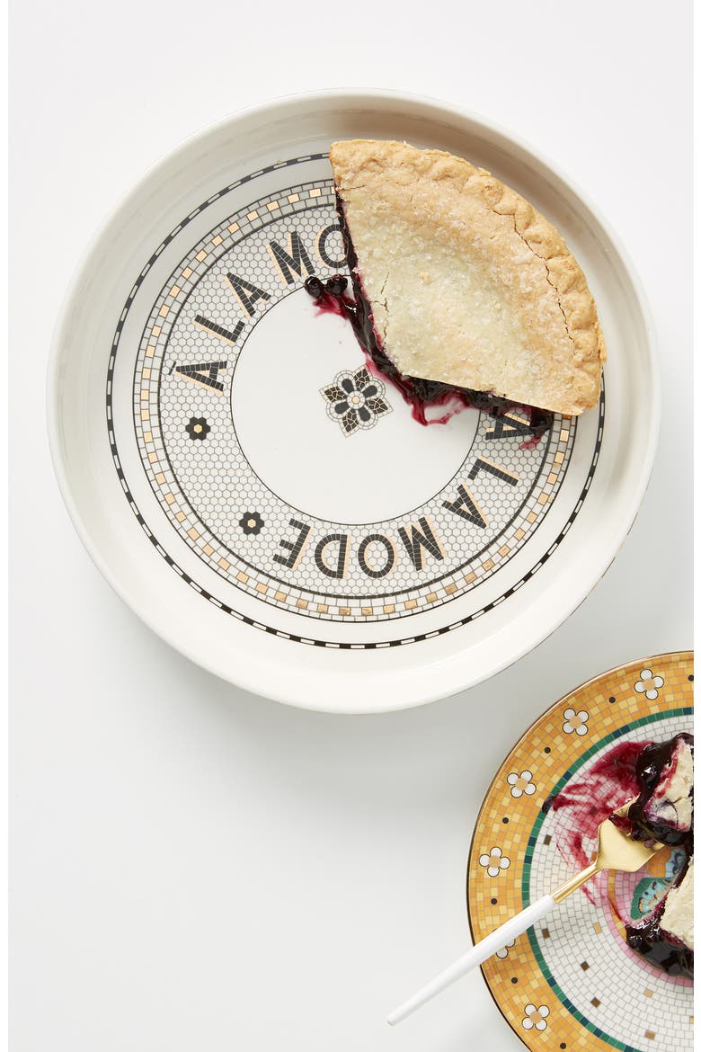 Anthropologie Bistro Pie Dish, Main, color, WHITE