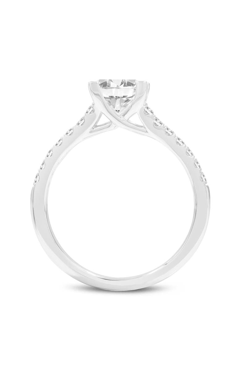 LuvMyJewelry Parineeta 14K Gold Princess Cut Lab Grown Diamond  Engagement Ring - 1.95 Ct, Alternate, color, 14K White Gold