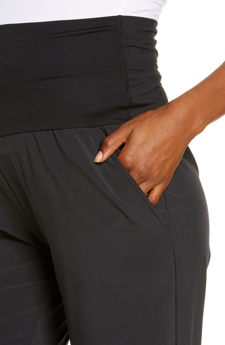 Zella Getaway Crop Maternity Pants, Alternate, color,