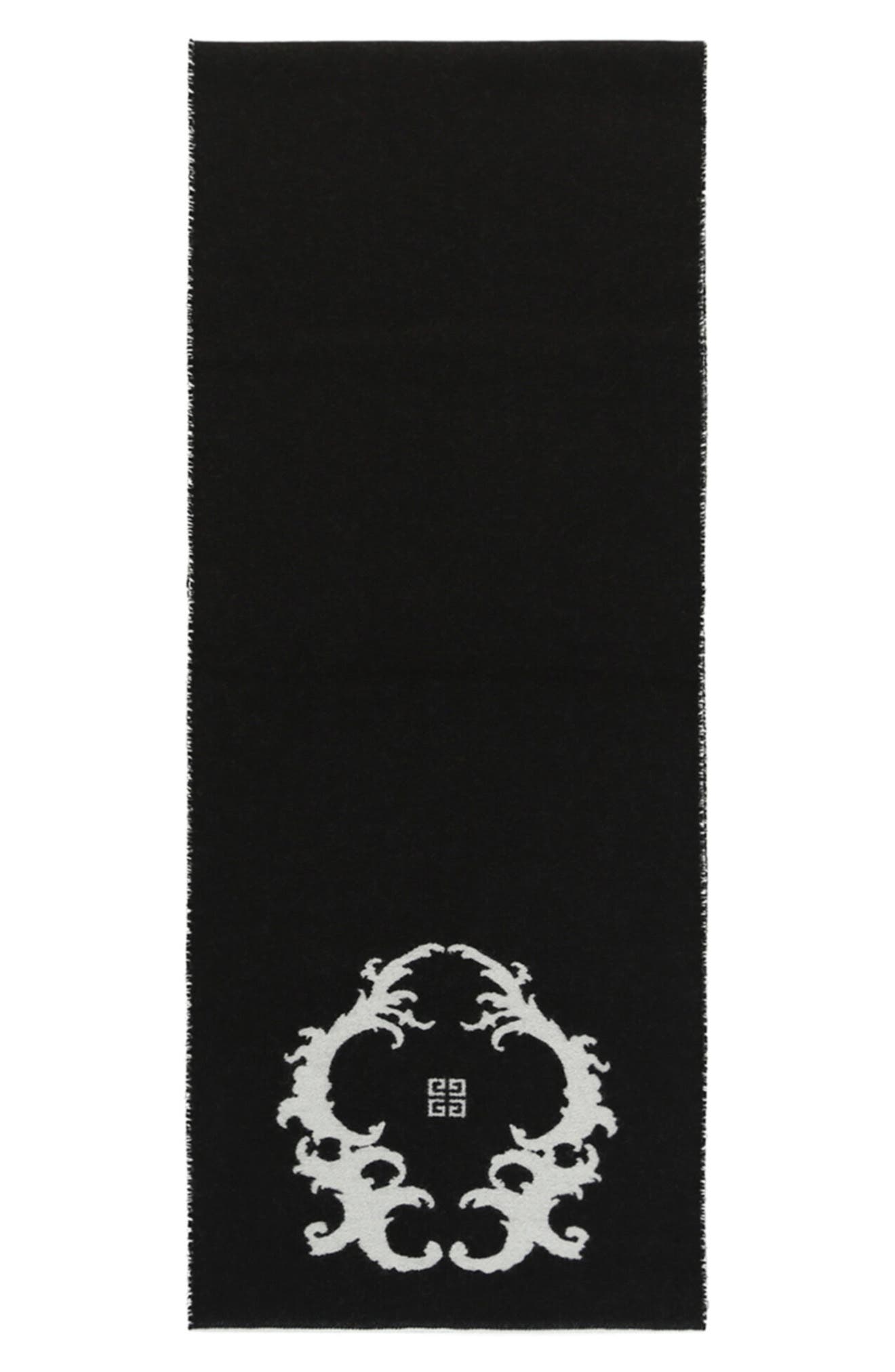 Givenchy Reversible Logo Wool Scarf