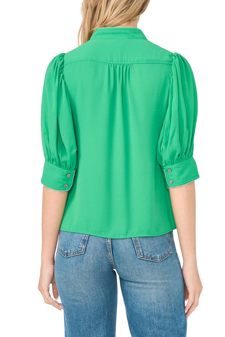 Pearce Puff Sleeve Top, Alternate, color, VIBRANT KELLY