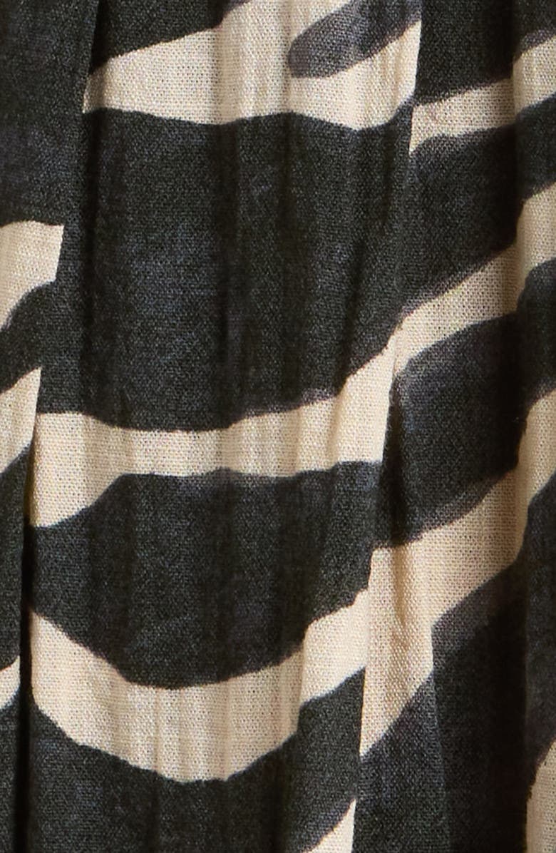 Wit & Wisdom Skyrise Pleated Palazzo Pants, Alternate, color, Charcoal/ Ecru