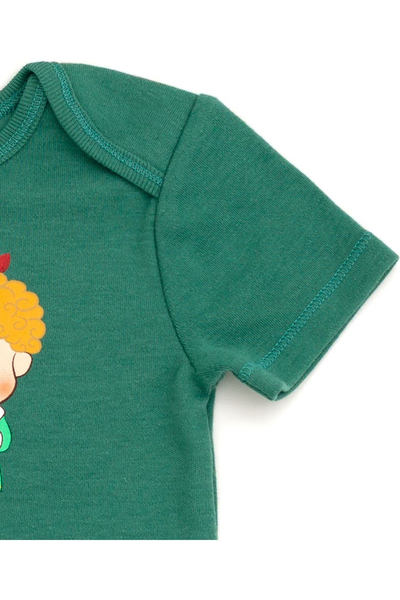 Christmas Bodysuit and Hat Set, Alternate, color, Buddy Elf Green