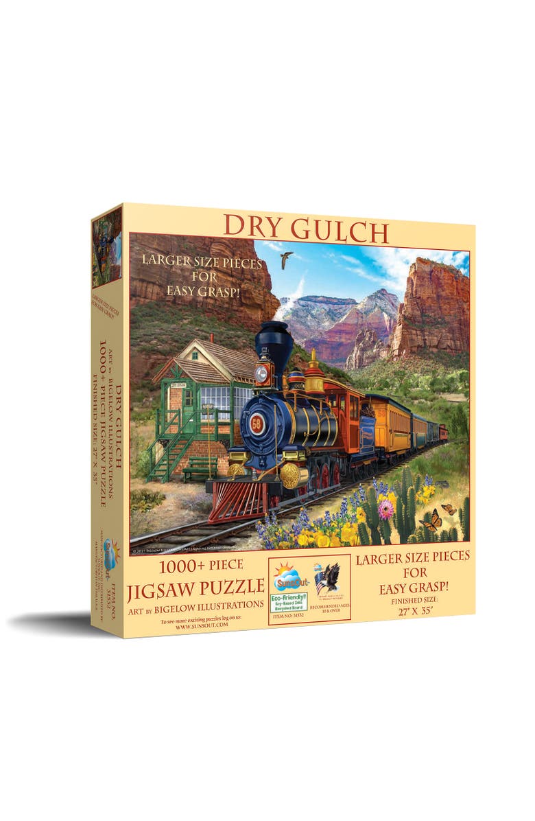Sunsout Dry Gulch 1000 piece Jigsaw Puzzle for Adults Large Pieces, Main, color, Multicolor