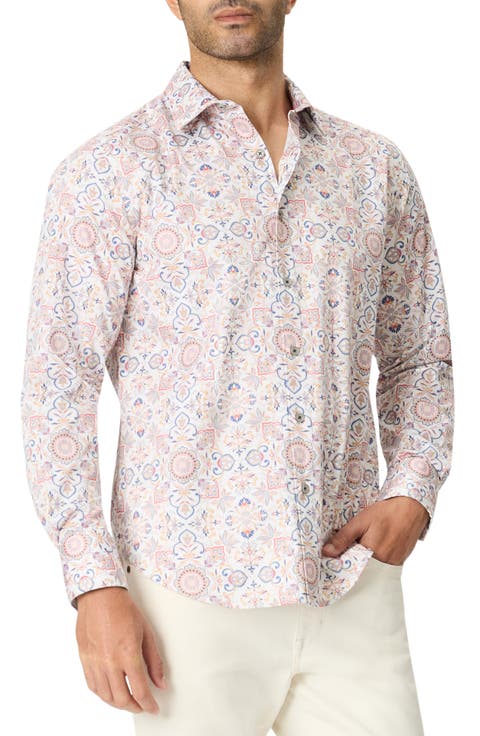 Fairview Stretch Cotton Button Up Shirt