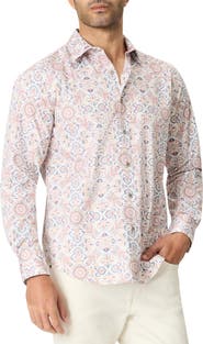 Robert Graham Fairview Stretch Cotton Button Up Shirt