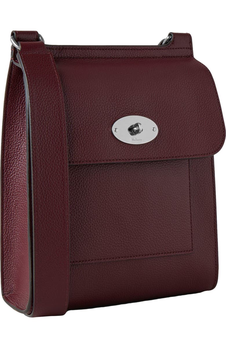 Mulberry Antony Leather Crossbody Bag, Alternate, color, Black Cherry