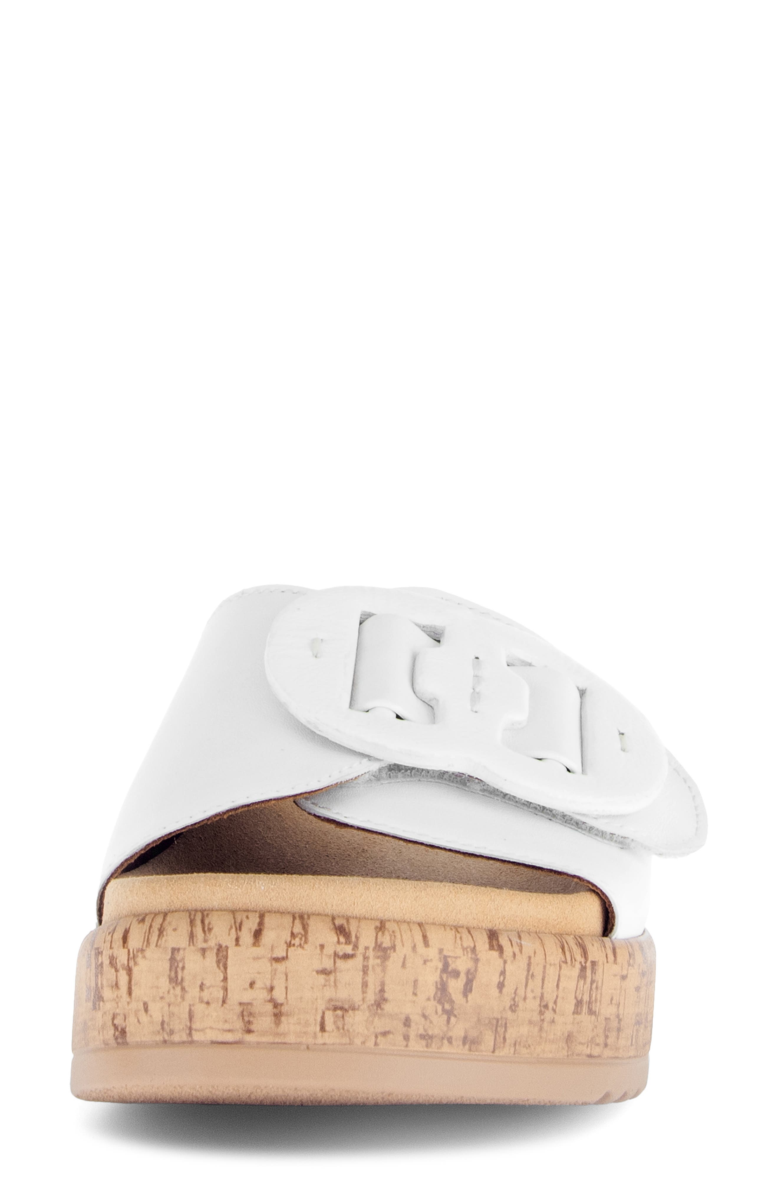 Gabor Platform Slide Sandal, Alternate, color, White