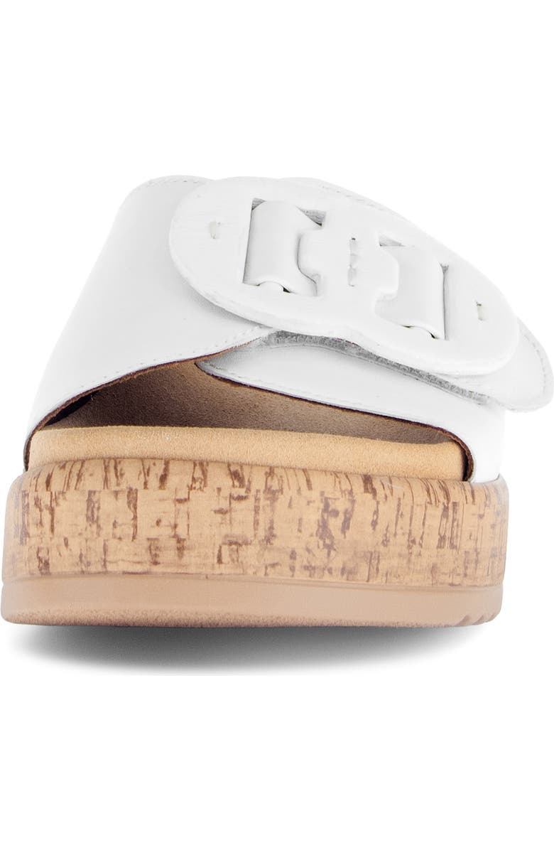 Gabor Platform Slide Sandal, Alternate, color, White