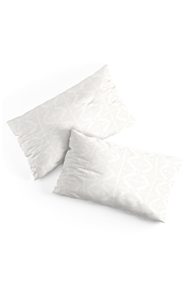 Schatzi Nora Tile 2-Piece Duvet Set - Twin XL, Alternate, color, WHITE