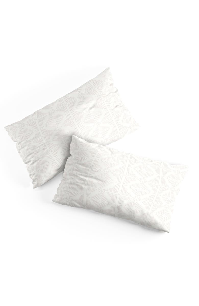 Deny Designs Schatzi Nora Tile 3-Piece Duvet Set - King, Alternate, color, White