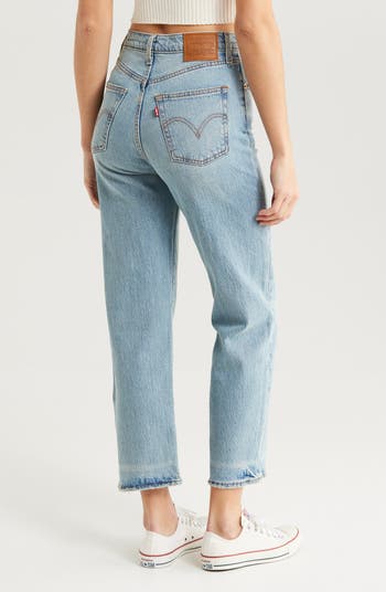 Ribcage High Waist Ankle Straight Leg Jeans