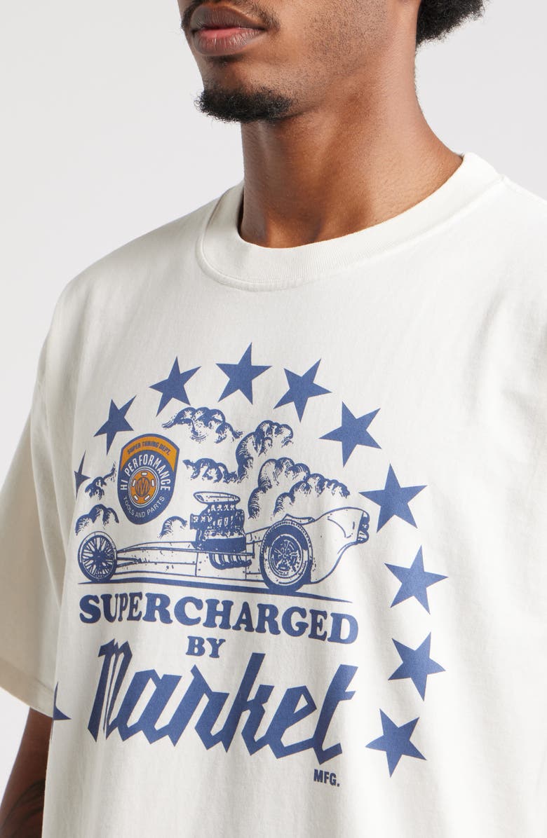MARKET Supercharged Graphic T-Shirt, Alternate, color, Unbleached-Cotton