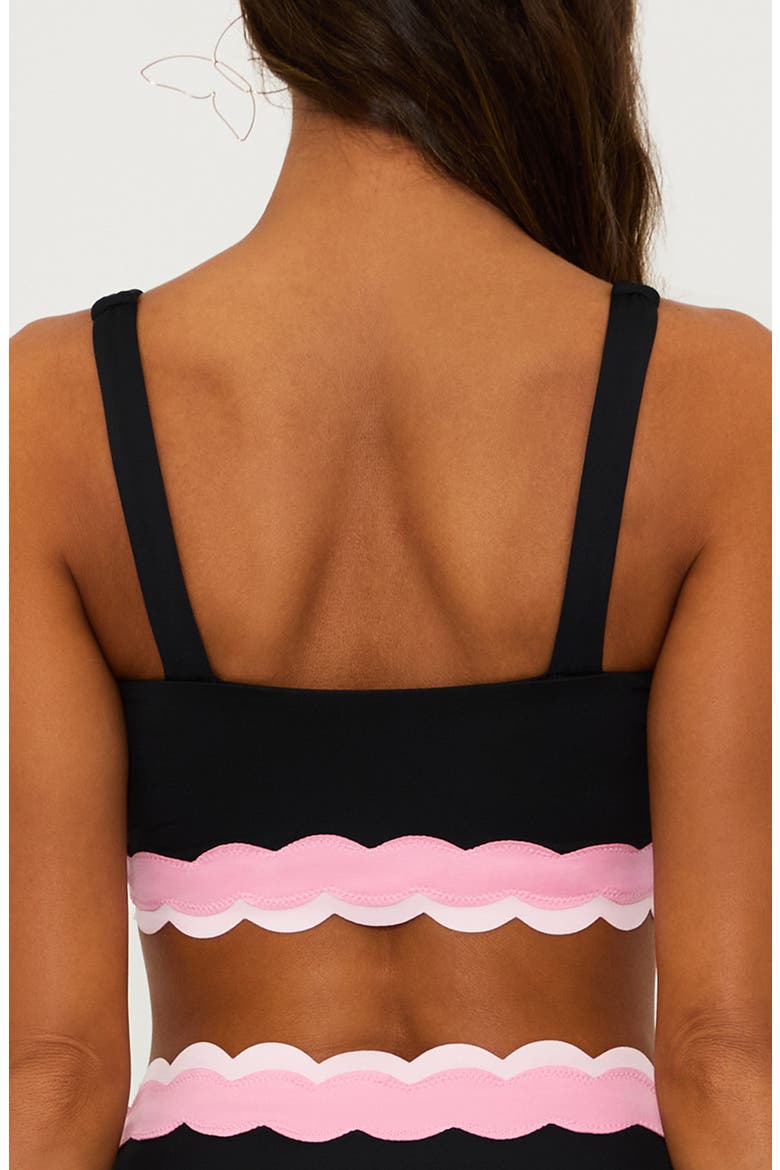 Marin Scallop Colorblock Bikini Top, Alternate, color, SWEET BERR