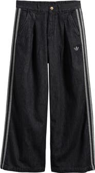 adidas Kids' Pleated Wide Leg Jeans