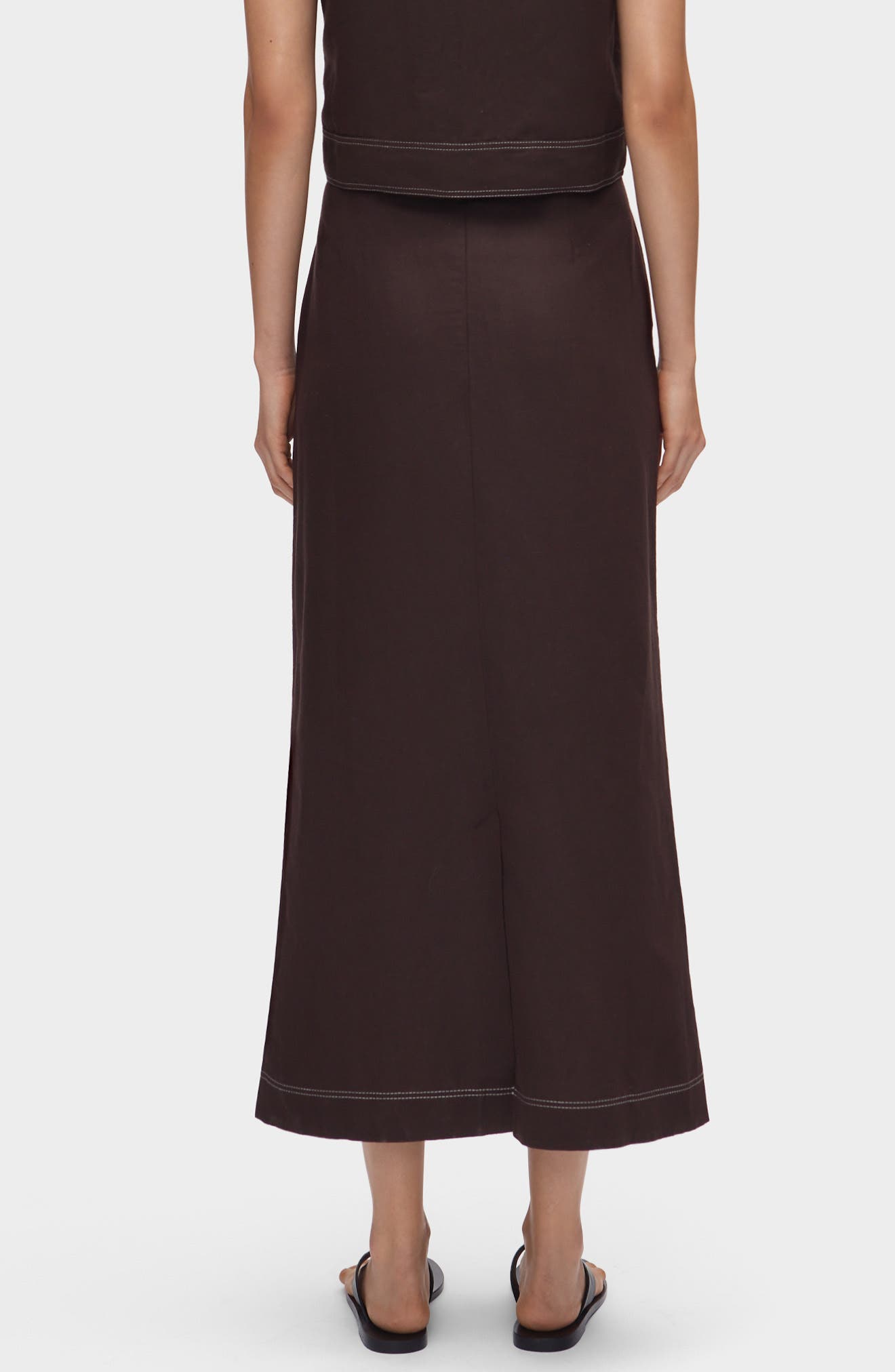 Mia Topstitch Detail Skirt - image 2