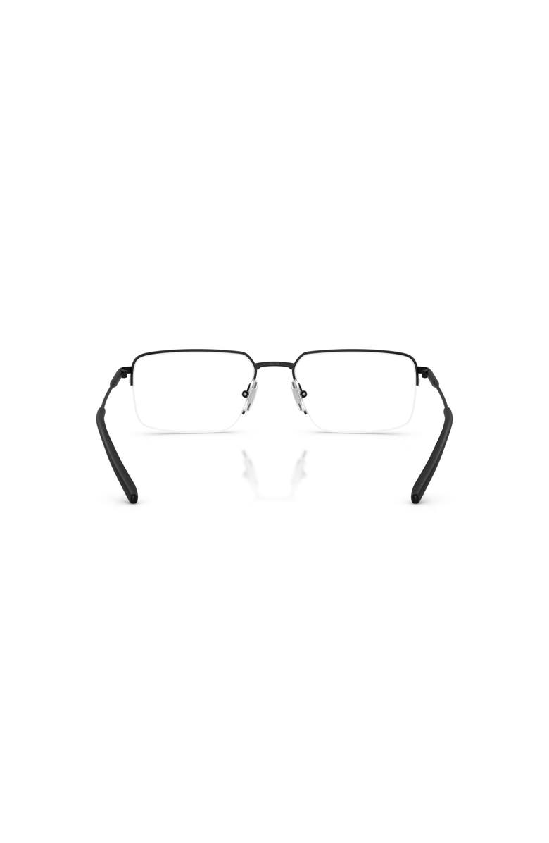 ARNETTE 56mm Rectangle optical glasses, Alternate, color, Black