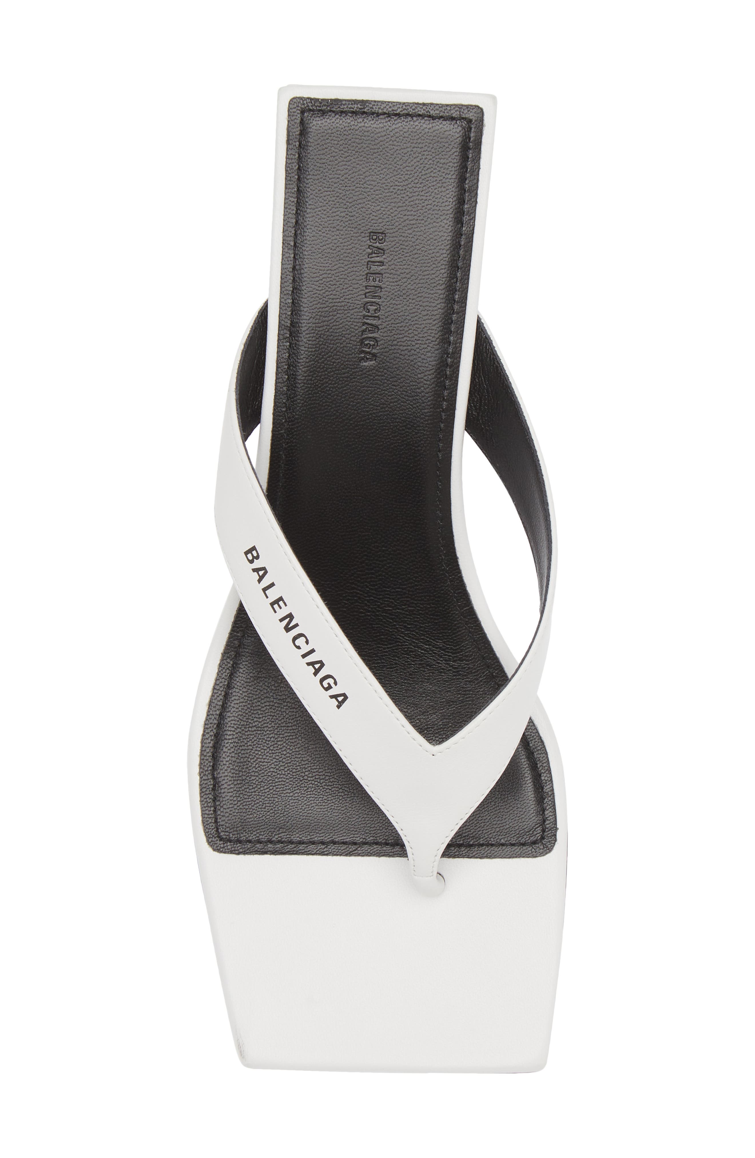 Balenciaga Square Toe Thong Sandal, Alternate, color, 