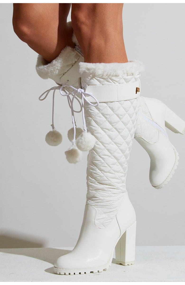 SPARKL Puffer Boot, Main, color, White