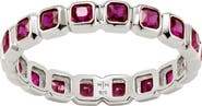 MADE BY MARY Cubic Zirconia Eternity Birthstone Ring