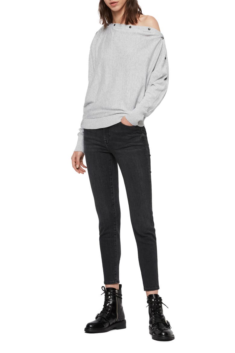 Elle Sweater, Alternate, color, GREY MARL